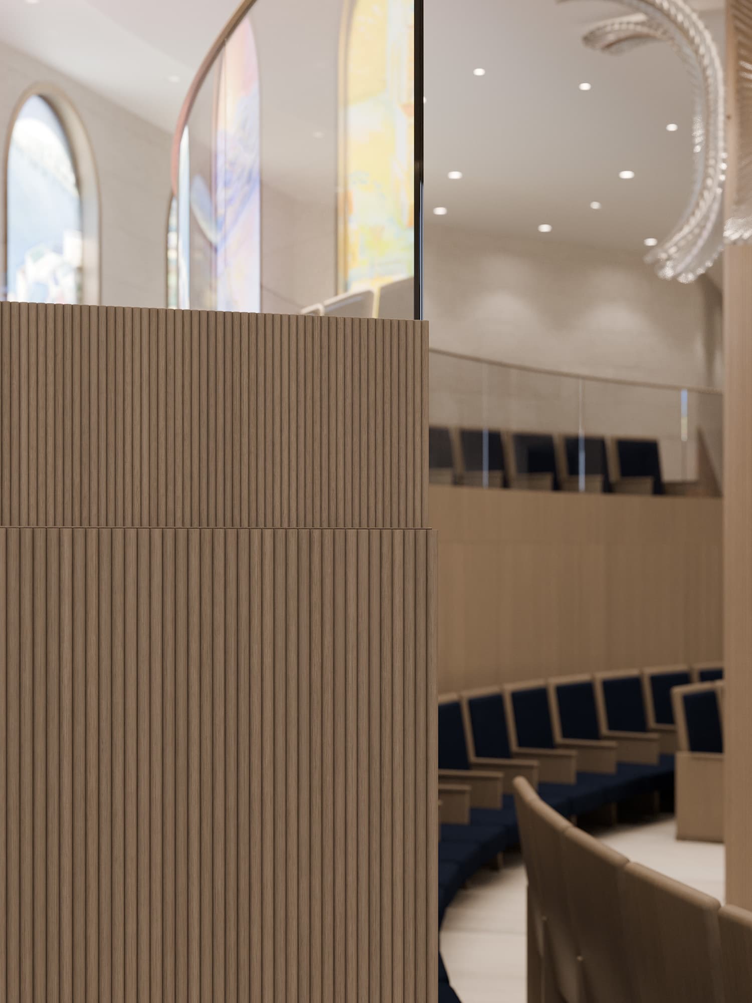 The Shul Wood Detail View