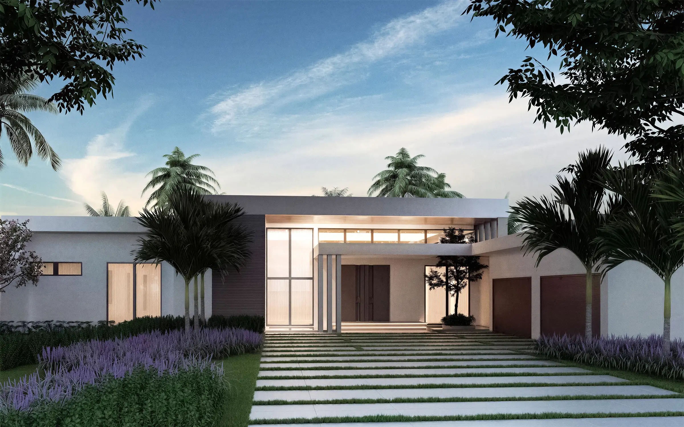 Old River, Miami residence front view